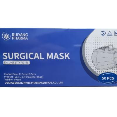 China All Mask ISO 13485 Certificate Supplier EN14683 TypeIIR Disposable Surgical Facemasks Wholesale for sale