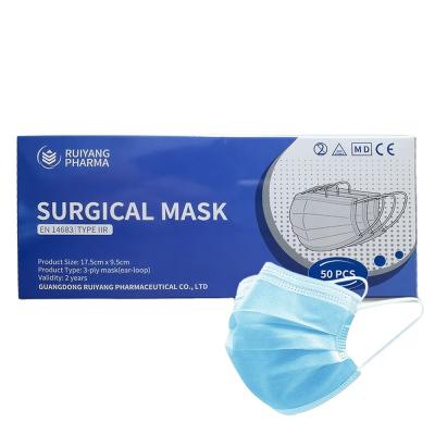 China Adult Disposable Medical Surgical Mask 3ply Surgical Face Masks for sale