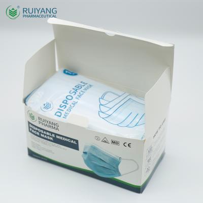 China All type of Ruiyang Pharma 10pcs Custom Package Packaging IIR Medical Surgical Facemask for sale