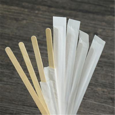 China Wholesale Good Quality Sale Birch Stirrer Viable Disposable Wooden Coffee Stick Hensin Wooden Coffee Stick With Custom Logogo for sale