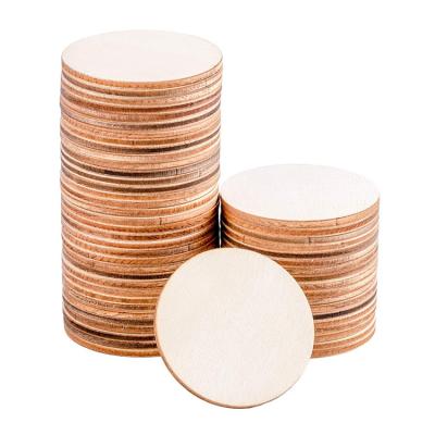 China Eco-freindly wholesale decoration customized small natural craft wood centerpieces log slices for crafts for sale