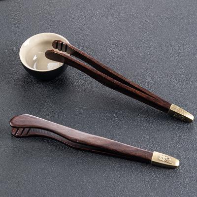 China Tiny Food Stored Hensin Tongs And Tipping Bamboo Meat Kitchen Long Tongs With Tea Infuser for sale