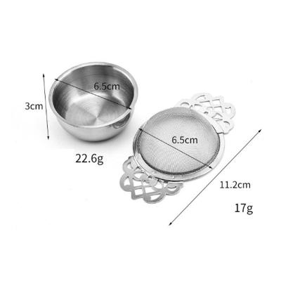 China With Handle Funny Reusable High Quality Hot Selling Custom Made Stainless Steel Tea Strainer Luxury Clear Loose Hensin Food Grade Tea Strainer With Handle for sale