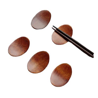 China Wholesale Japanese Style Restaurant Hensin Matcha Scoop Chopsticks Stand Viable High Quality Wooden Rest Holder For Spoon for sale