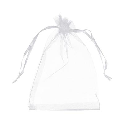 China Factory Wholesale Multi Purpose Organza Bags 5x7 White Inches w/drawstring Packaging for sale