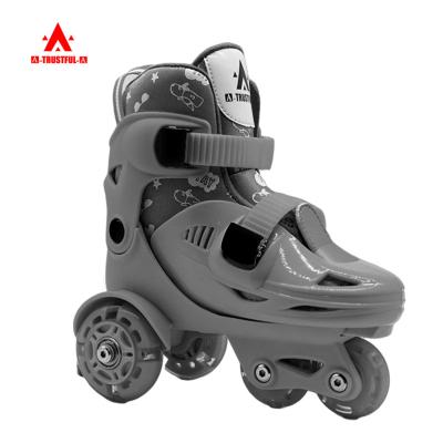 China Fashion\OEM Comfortable\Durable Customized Adjustable Flashing Roller Skates Quad Skates Kids Roller Skates Flashing Shoe For Girls Boys For Kids for sale