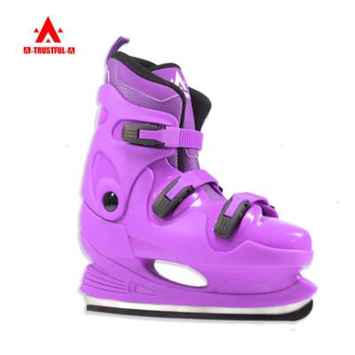 China OEM High Strength Wholesale Rental Ice Skate Shoes For Rink Ice Hockey Fixed Size Skates For Kids, Teens And Adults for sale