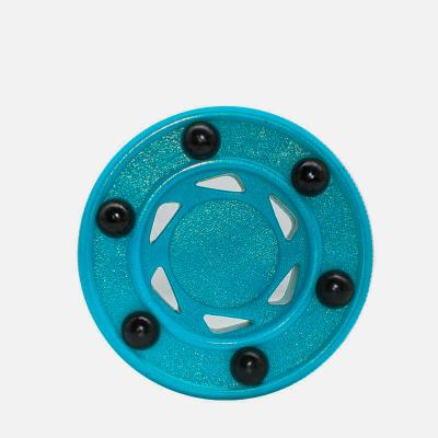 China Wholesale Logo Street Hockey Puck Ice Roller Support Customized Blue Hockey Puck Wear Resistant Wear for sale