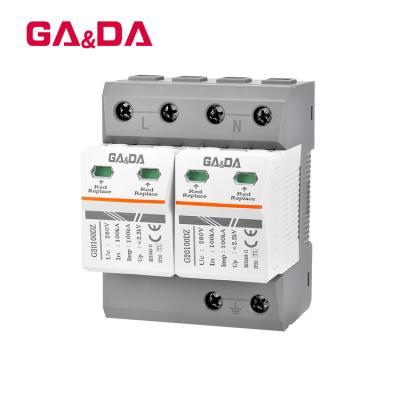 China Solar PV Surge Protector G20100DZ-280-2P AC SPD 2P 100KA Surge Protector Solar Photovoltaic Sun Protection Device for sale