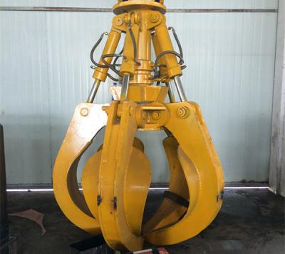 China Heavy Excavator Grapple With Five - Petal For Construction Sites Of Bulk Waste for sale