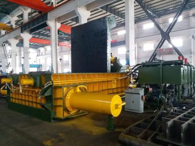 China 315Tons Yellow Two Master Cylinder High Bale Density Scrap Metal Press machine for sale