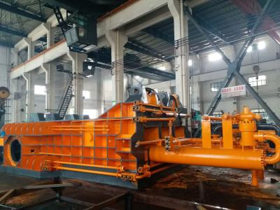 China Motor Powerd Scrap Baler Machine , Scrap Baling Machine High Density Double Master Cylinder for sale