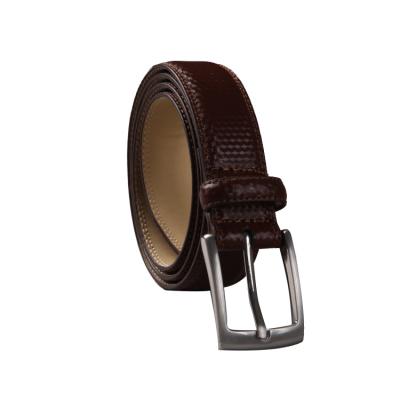 China Cost Effective Soft New Design Genuine Brown Genuine Leather Belts Custom Luxury Men for sale