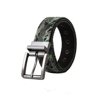 China Polyester+cotton canvas webbing men digital printer OEM custom tactical belt with removable buckle for sale