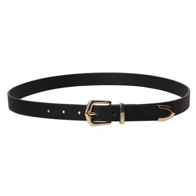 China Hot Sale China ALLOY Lychee PU Leather Material Women Belt Eco - Friendly for sale