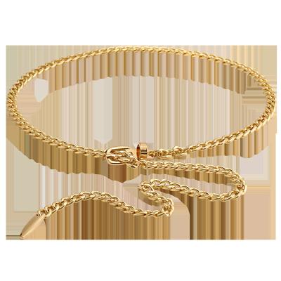 China Zinc alloy made in Guangzhou fashion zinc alloy metal deco golden circle belt chain chain for sale