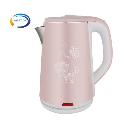 China 360 degree rotation base in sale home electric appliances plastic electric kettle in fast heating for sale