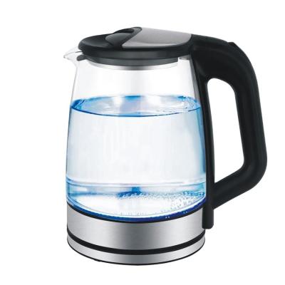 China Best 360 Degree Rotation Base Tea Drinking Glass Electric Kettle With Temperature Control Function for sale