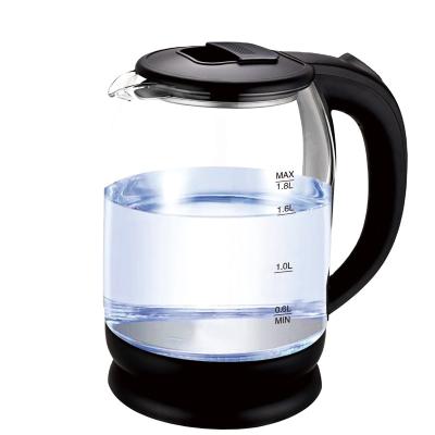 China 360 Degree Base Rotation OEM Services Health Glass Smeg Electric Kettle With Temperature Control for sale