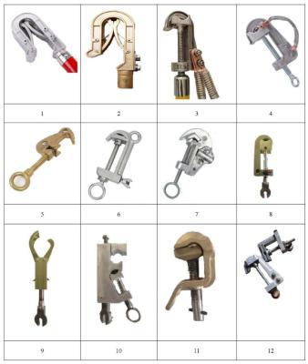 China Kopergeleiderclamps Aluminiumgeleiderclamps Hot Line Tools For Earth Set Series Te koop