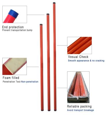 China Isolierung Epoxyglasfaserrohr Schaum gefüllt Glasfaserrohr Live Line Werkzeuge zu verkaufen