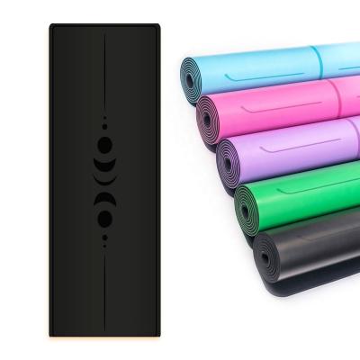 China Easy To Wear Natural Rubber Yoga Mat Pu Leather Yoga Mat Anti Slip PU Yoga Mat for sale