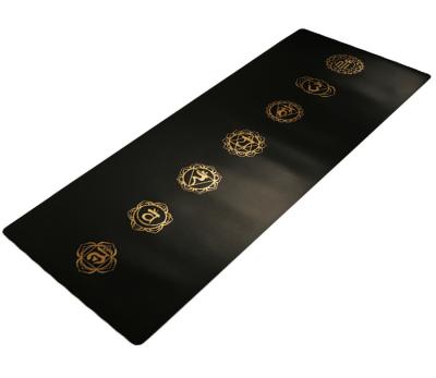 China Anti Slip Custom Printed 5mm Recycled Natural Rubber PU Yoga Mat Eco Friendly for sale