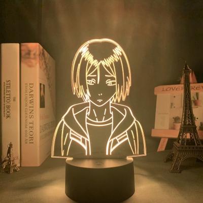 China Minimalist Anime Haikyuu Asahi Azumane Night Light For Bedroom Decor Night Light Kids Child Birthday Gift Asahi Haikyu Manga 3d Lamp for sale