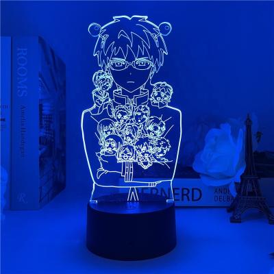 China No Sai-Nan 3d Minimalist No Sai-Nan 3d Anime Character Anime Character Children's Bedroom Dorm Led Decorative Bedside Lamp for sale