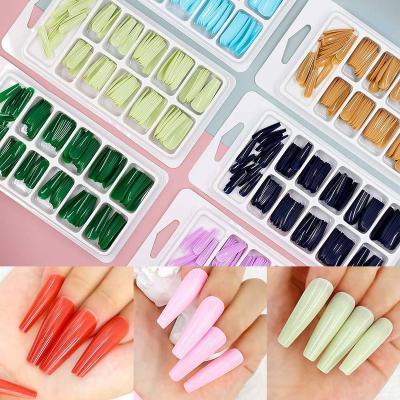 China Factory 120pcs Clear Natural ABS French Nail Fake Nail Tips Fit Cheap French for sale