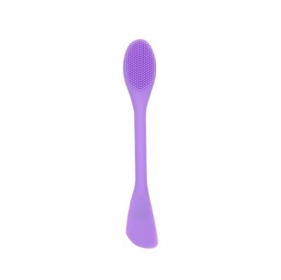 China New Makeup Product Ideas 2022 DIY Long Handle Soft Silicone Mask Brush Facial Mask Cream Applicator Spatula for sale