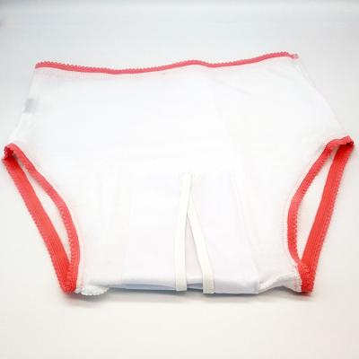 China Breathable Absorbent Wholesale Incontinence Pants Washable Cotton Panty Briefs Briefs for sale