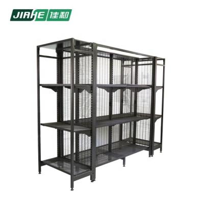 China High quality heavy duty double sided store fixture and display racks used in supermarket for sale