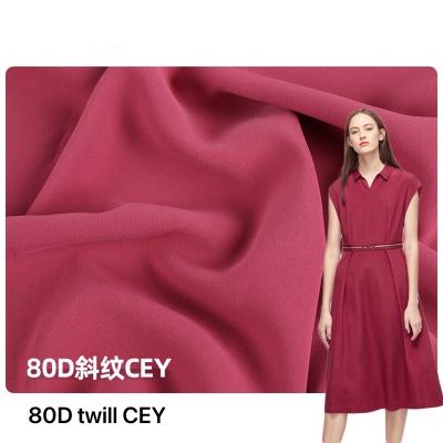 China Shrink-Resistant 80D 145gsm Twill CEY 4 Ways Stretch Fabric Summer Dress Suit T-shirt Fabric for sale