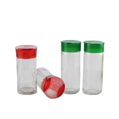 China Household Products Household Spices Storage Container Glass Bottles 2oz 4oz Spice Seasoning Glass Jar for sale