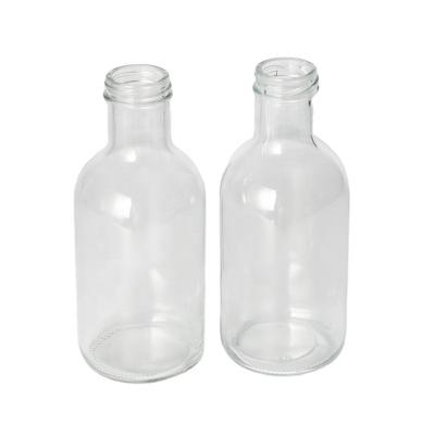 China Wholesale 500Ml Beverage Glass Bottle Beverage Milk Bottle Empty Clear Glass Bottle Beverage Bottle for sale