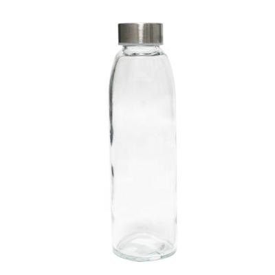 China 2021 Clear Glass Water Bottle Food Infuser Water Bottle Glass Cups for sale