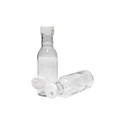 China Fruit 375ml Juice Glass Bottle Recyclable High Quality Recyclable Glass Milk Bottle With Lid for sale