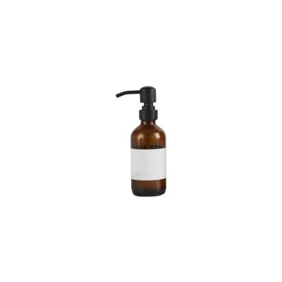 China Factory Price Recyclable Amber Glass Lotion Bottle With Lotion Pump Spray for sale