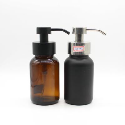 China Wholesale Canned Food Lotion 250ml Container Glass Soap Lotion Refillable Pump for sale