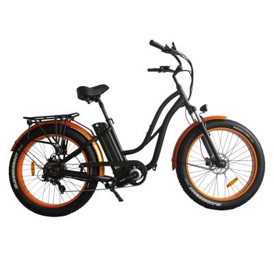 China Aluminum Alloy China Buy Cheap 48v 350W 500w Big Power Electric Bicycle Retro Beach Cruiser Snow Road City E Bike Moped Ebike With CE for sale