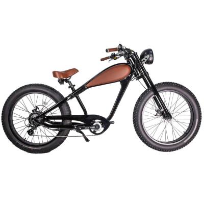 China China Factory Purchase Vintage Aluminum Alloy Cafe Racer Snow Mountain Powerful Electric City Fat Tire Ebike Bike 750w Fat Bike Bicycle With CE for sale