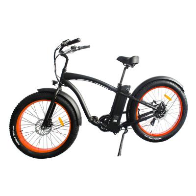 China Big Power 48v 500W Retro Hummer Cheap Cruiser Electric Bike City Road E Bike 26inch Tire Electric Bike Ebike China Aluminum Alloy China Factory Wholesale With CE for sale