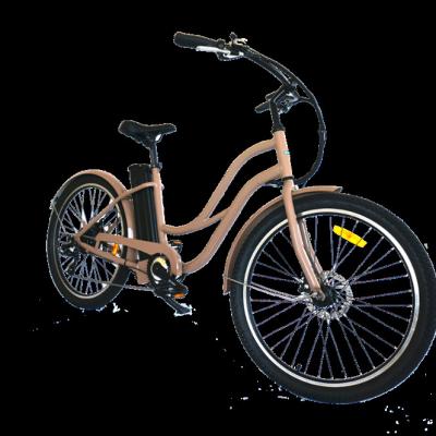 China Aluminum alloy vintage beach cheap cruiser electric bicycle pedelec ebike for women for sale