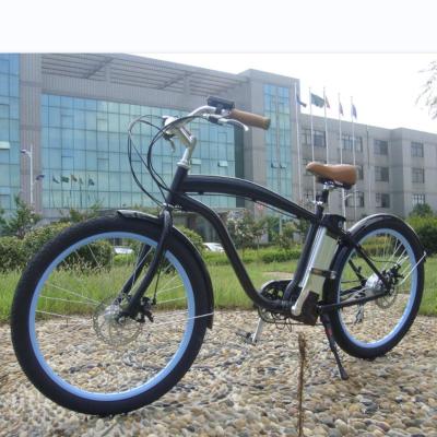 China Factory wholesale cheap electric bicycle china aluminum alloy retro ebike powerful e-bike e-bike urban road beach cruiser 26 inch long e for sale