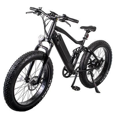 China Aluminum Alloy Fast Speed ​​Mountain Bike MTB Electric Bike Fat Bike Easy Rider 26*4.0 Tire Full Suspension for sale