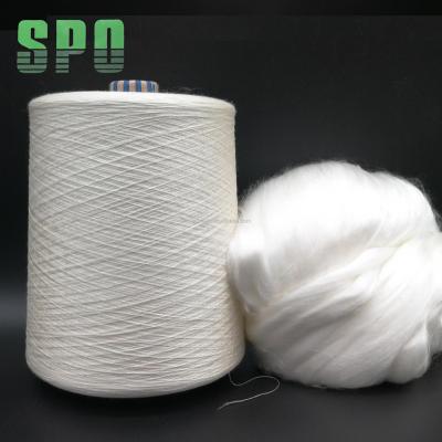 China Sustainable mulberry spun silk cocoon kibisu 140/2 silk yarn for sale