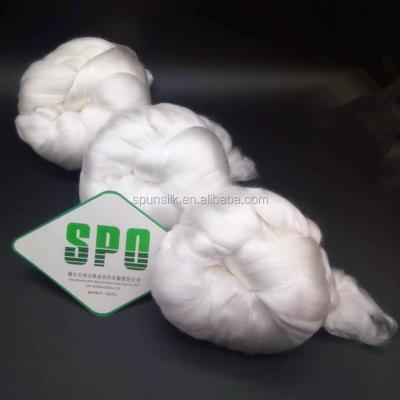 China China 100% pure silk mulberry silk fiber, silk top, silk ribbon with good quality and competitive price from SPO for sale