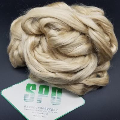 China Silk noil or tussah tussah waste laundered a grade for comforter for sale