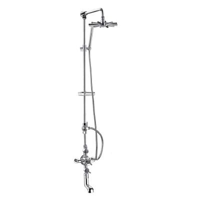 China TMV-2&WRAS Thermostatic Faucets Certificate Exposed Thermostatic Shower System Show Valve With 18mm Rigid Riser, Combo, 8